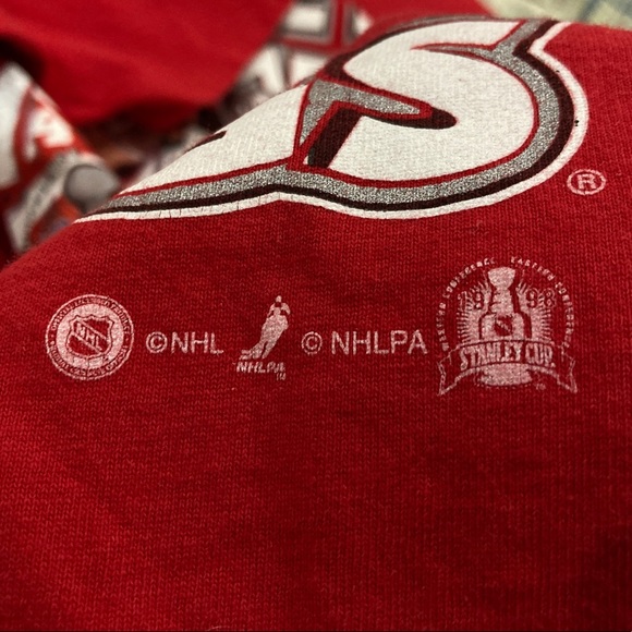 Vintage 90s Detroit Redwings Stanley Cup 1998 Champions Hanes Heavyweight Tee - Picture 4 of 6